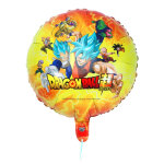 Ballon aluminium rond 43cm dragon ball z