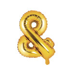 Ballon aluminium symbole + dor� 35 cm