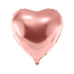Ballon gant aluminium c?ur rose gold 73 cm