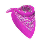 Bandana rose fluo adulte