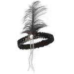 Bandeau charleston noir