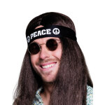 Bandeau noir peace adulte