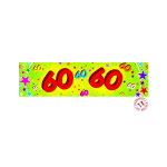 Banderole papier 60 ans 0, 16x2, 44m