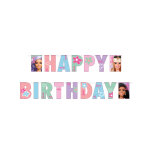 Bannire en papier happy birthday barbie sweet life 180 x 15 cm
