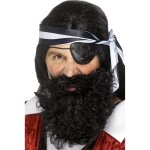 Barbe pirate noire adulte