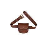Besace faux cuir marron