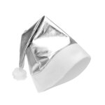 Bonnet m�tallis� argent adulte no�l