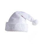 Bonnet de pre nol blanc argent enfant