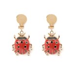 Boucles d'oreilles coccinelle adulte