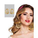 Boucles d'oreilles danseuse orientale dores femme