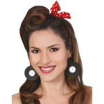 Boucles d'oreilles disques vinyles rtro adulte