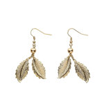 Boucles d'oreilles feuilles de laurier - femme