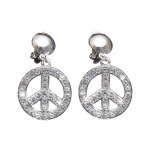 Boucles d'oreilles peace and love adulte