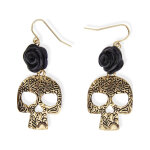 Boucles d'oreilles squelette dor� adulte
