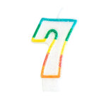 Bougie d'anniversaire chiffre 7 7, 5 cm