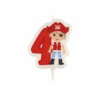 Bougie d'anniversaire pirate chiffre 4