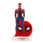 Bougie d'anniversaire spiderman 3d 6 cm