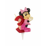 Bougie chiffre 3 minnie