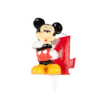 Bougie chiffre 4 mickey 6. 5 cm