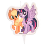 Bougie my little pony applejack et twilight sparkle 6, 5 cm