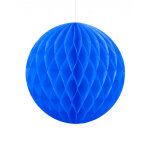 Boule papier alv�ol� bleu 20 cm
