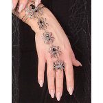 Bracelet et bague araignes femme halloween