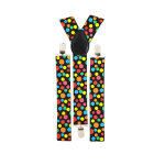 Bretelles de clown  points multicolores