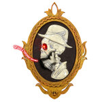 Cadre portrait gentilhomme squelette amovible et lumineux 32 x 48 cm