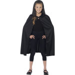 Cape  capuche noire enfant halloween