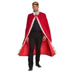 Cape roi rouge 130 cm adulte