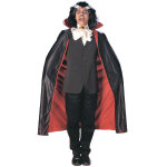 Cape satine vampire rversible 125 cm adulte halloween