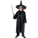Cape sorcier magique noire enfant