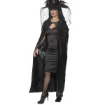 Cape sorcire noire adulte