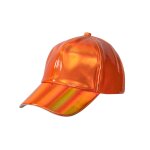 Casquette holographique orange adulte