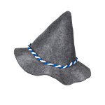 Chapeau bavarois adulte avec cordelette bleue et blanche