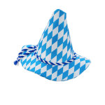Chapeau bavarois bleu et blanc adulte