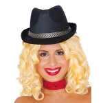Chapeau borsalino trilby noir adulte
