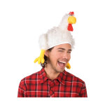 Chapeau de coq blanc