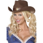 Chapeau cowboy sheriff adulte
