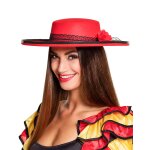 Chapeau danseuse espagnole rouge femme