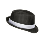 Chapeau gangster noir ray� adulte