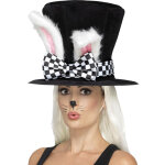 Chapeau haut de forme lapin adulte