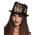 Chapeau haut de forme vaudou noir adulte