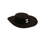 Chapeau de justicier masqu noir enfant
