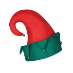 Chapeau lutin avec grelots no�l adulte