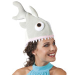 Chapeau petit requin en peluche adulte