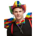 Chapeau stetson arc en ciel adulte