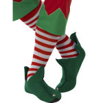 Chaussettes rayes rouges et blanches adulte