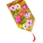 Chemin de table fleur d'hibiscus hawa 28 cm x 1, 8 m
