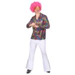 Chemise disco homme multicolore